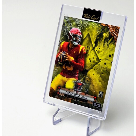 Caleb Williams RC L.E/2 Wild Card 7 Card Stud 2024 Ace of Diamonds New Sealed! - Picture 2 of 7